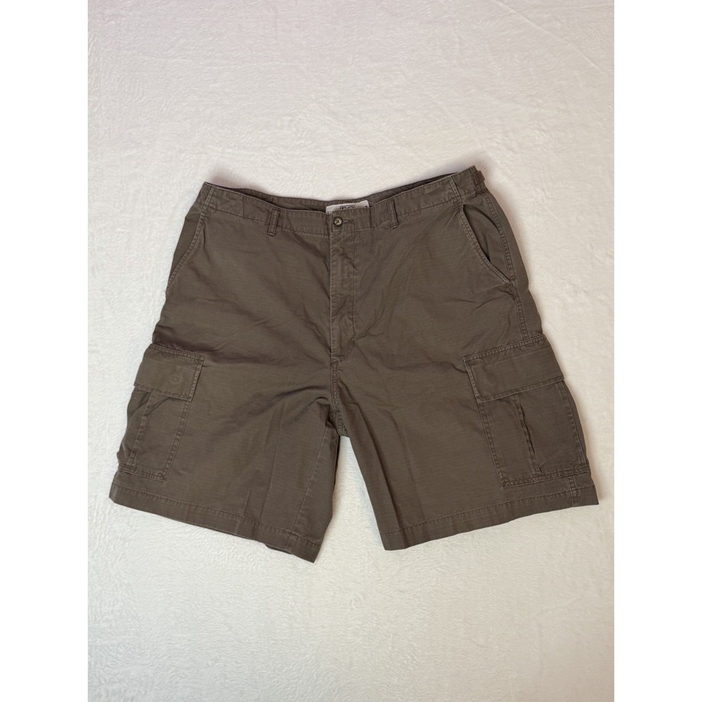 Vintage‎ Y2K Field Gear Brown Ripstop Cargo Shorts Size 38 Utility